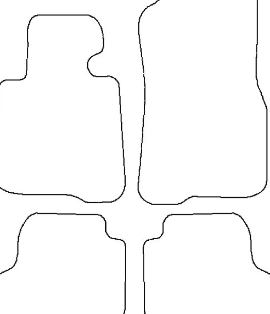Textilmattor H-line BMW 4-Serien F32 Coupe 2-dörrars