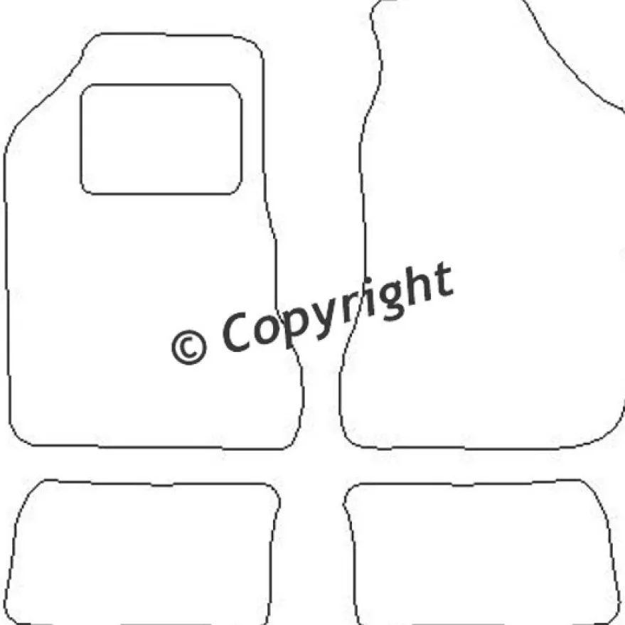 Textilmattor H-line Chrysler Neon II