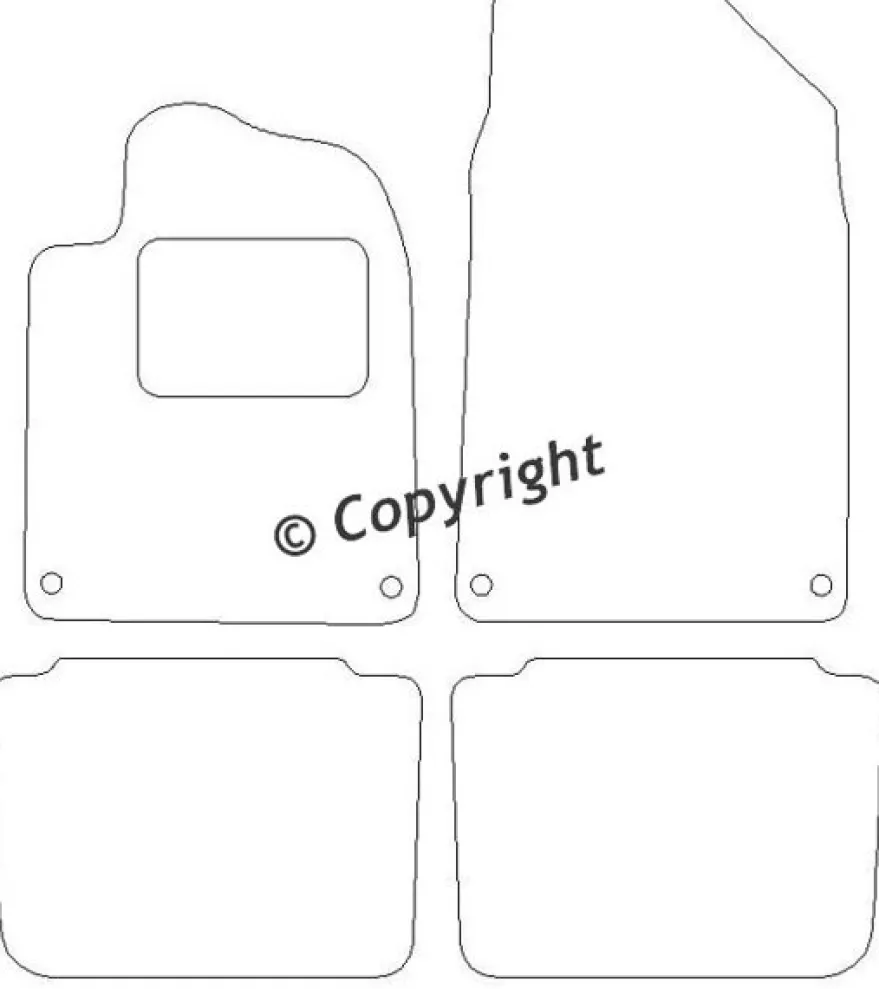Textilmattor H-line Citroen C6