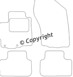 Textilmattor H-line Citroen C4 Aircross