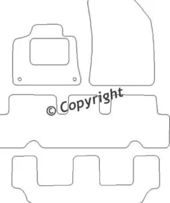 Textilmattor H-line Citroen C4 Grand Picasso