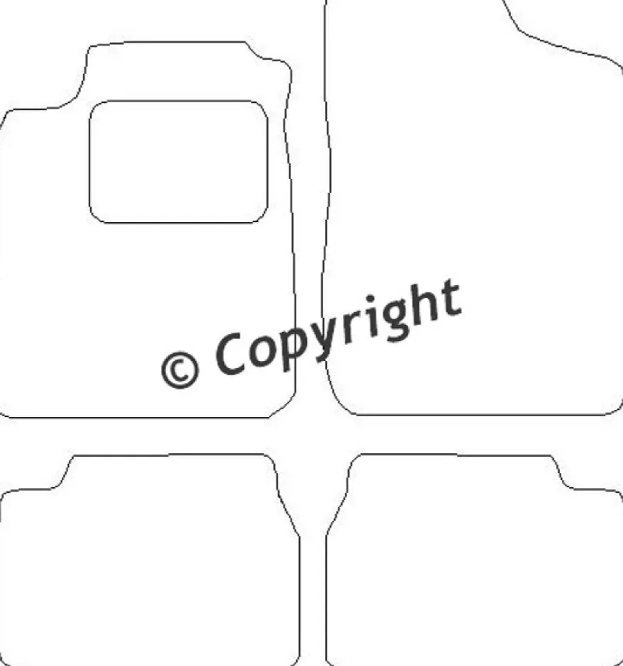 Textilmattor H-line Daihatsu Charade