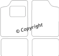 Textilmattor H-line Daihatsu Charade