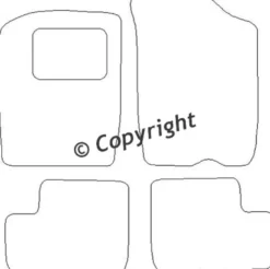 Textilmattor H-line Daihatsu Cuore 5