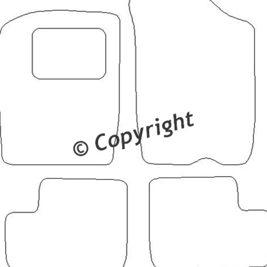 Textilmattor H-line Daihatsu Cuore 5