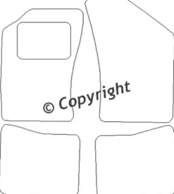 Textilmattor H-line Daihatsu Cuore 3
