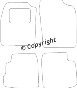 Textilmattor H-line Daihatsu Cuore 7