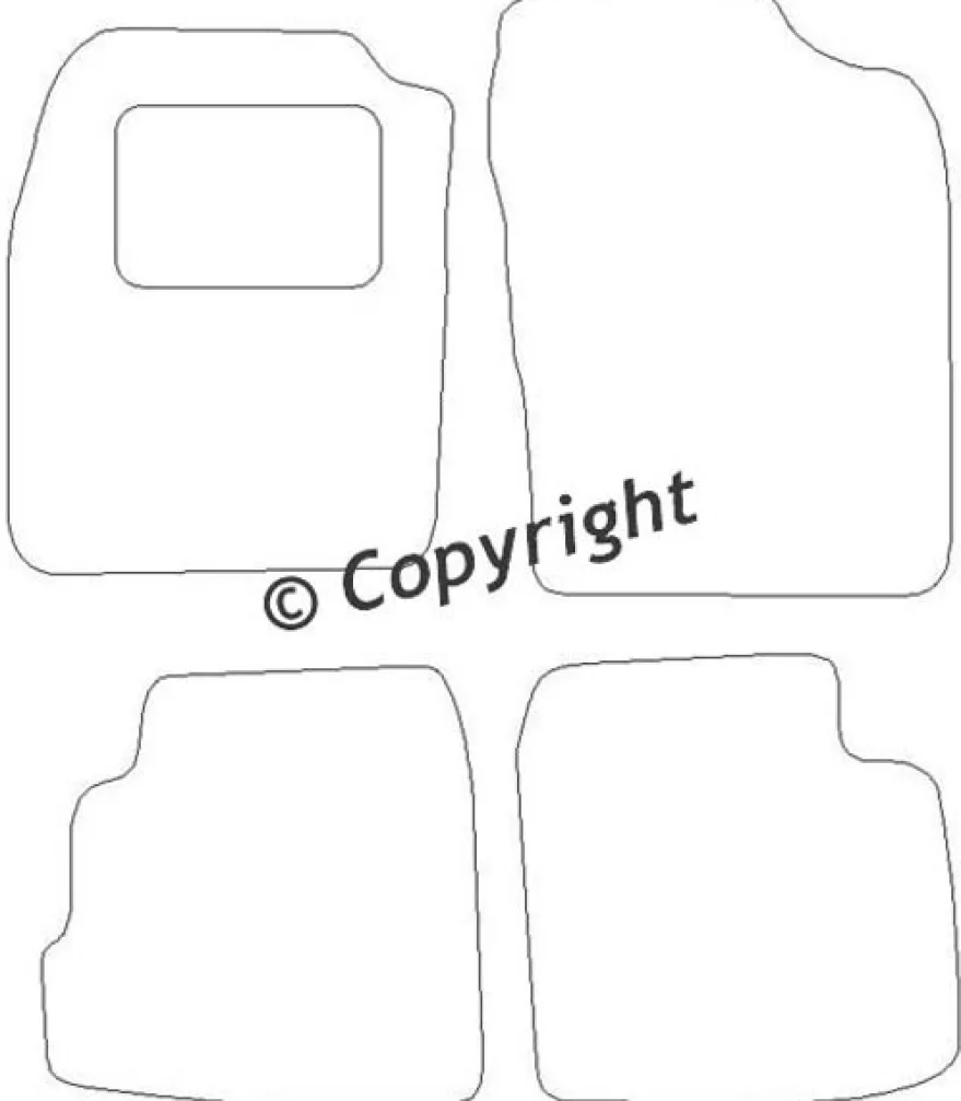 Textilmattor H-line Daihatsu Cuore 7
