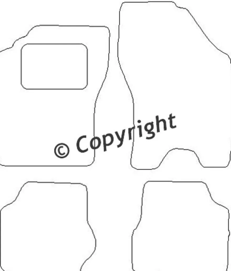 Textilmattor H-line Daihatsu Move