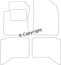 Textilmattor H-line Daihatsu Terios