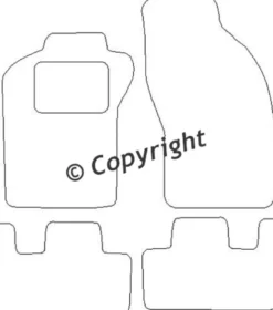 Textilmattor H-line Fiat Coupe