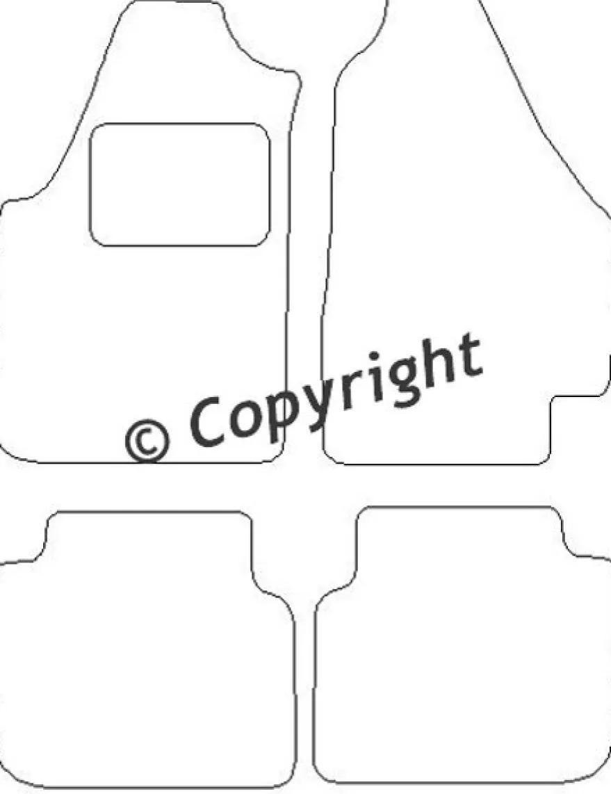 Textilmattor H-line Fiat Idea