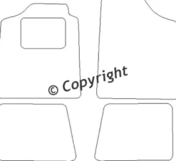 Textilmattor H-line Fiat Uno