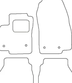 Textilmattor H-line Ford B-Max