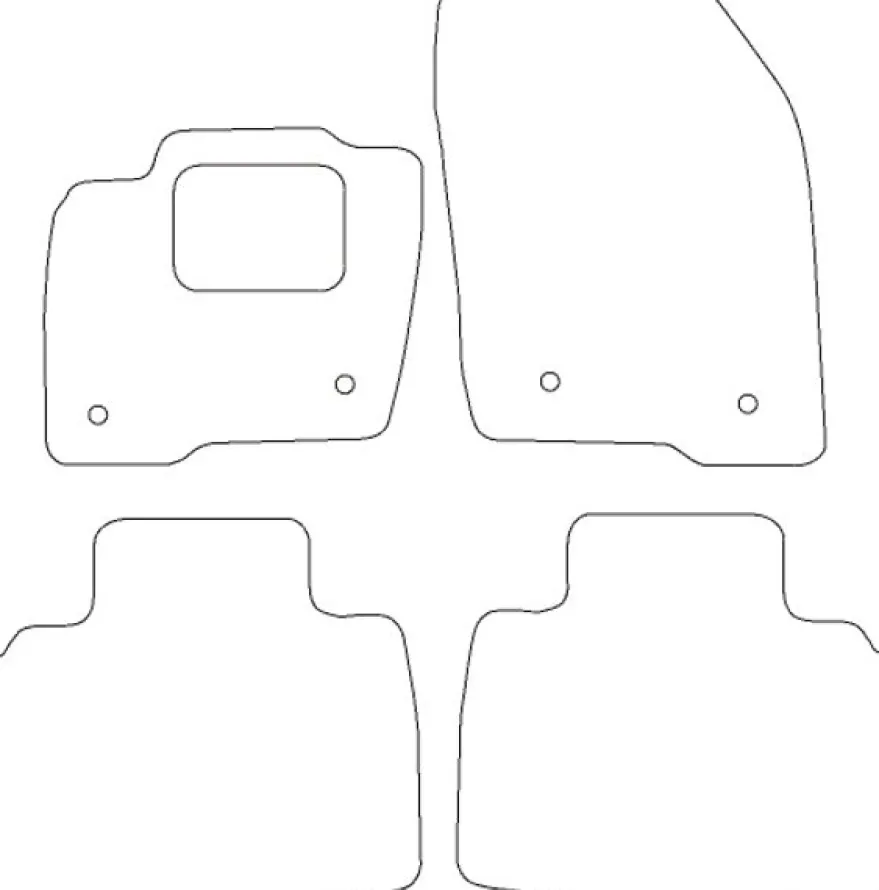 Textilmattor H-line Ford Edge Sport