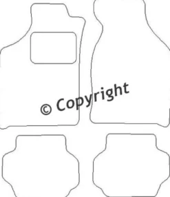 Textilmattor H-line Ford Fiesta III
