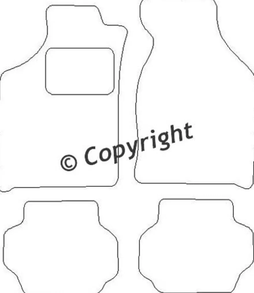 Textilmattor H-line Ford Fiesta III