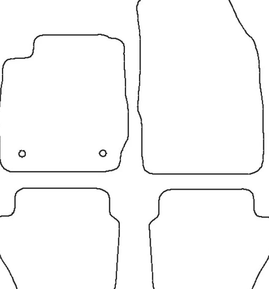 Textilmattor H-line Ford Fiesta VI