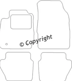Textilmattor H-line Ford Fiesta VI