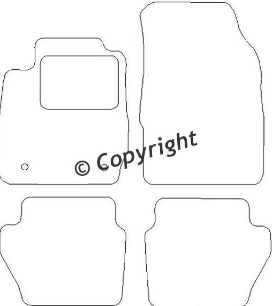 Textilmattor H-line Ford Fiesta VI