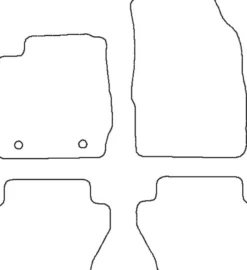 Textilmattor H-line Ford Fiesta VI