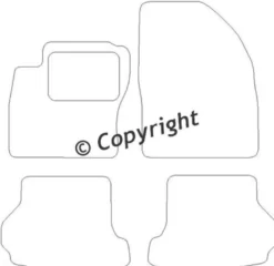 Textilmattor H-line Ford Focus Coupe Cab