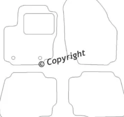 Textilmattor H-line Ford Mondeo IV