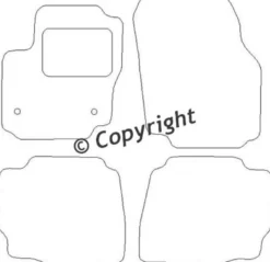 Textilmattor H-line Ford Mondeo V