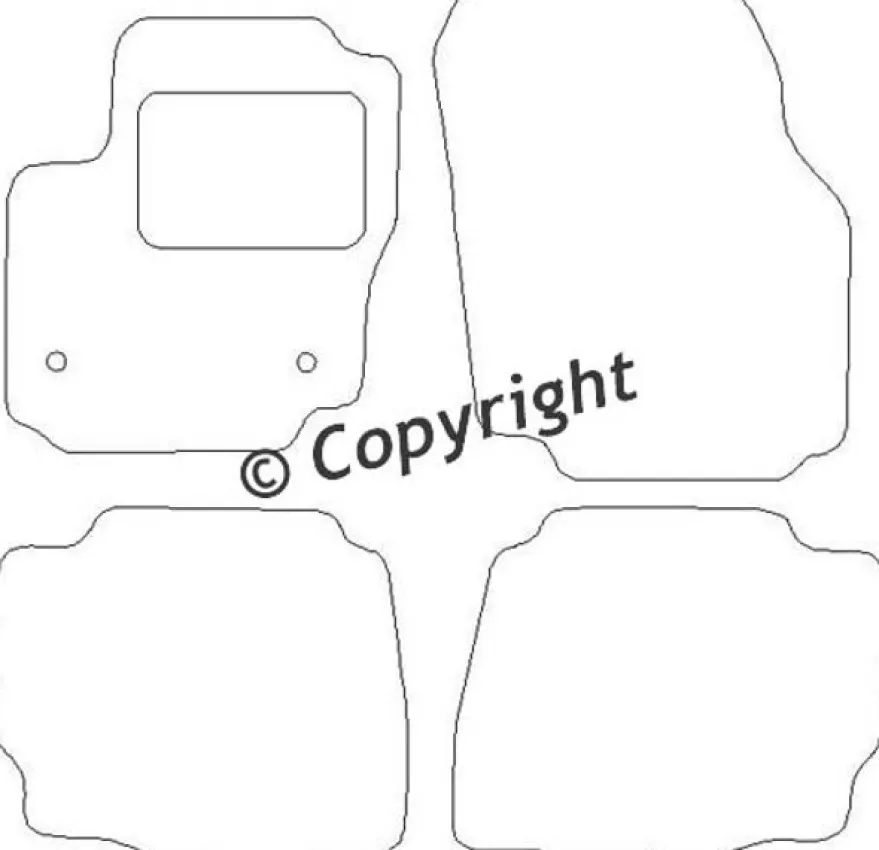Textilmattor H-line Ford Mondeo V