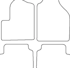 Textilmattor H-line Ford Transit Connect Tourneo