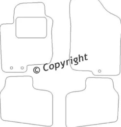 Textilmattor H-line Hyundai i30