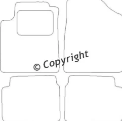 Textilmattor H-line Hyundai i10
