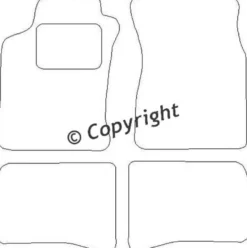 Textilmattor H-line Hyundai Lantra I