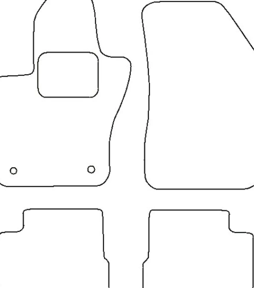 Textilmattor H-line Jeep Renegade