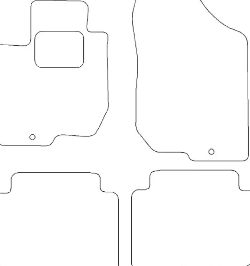 Textilmattor H-line Kia Carens III A / T 5P