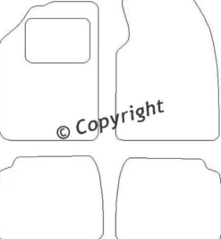 Textilmattor H-line Kia Pride