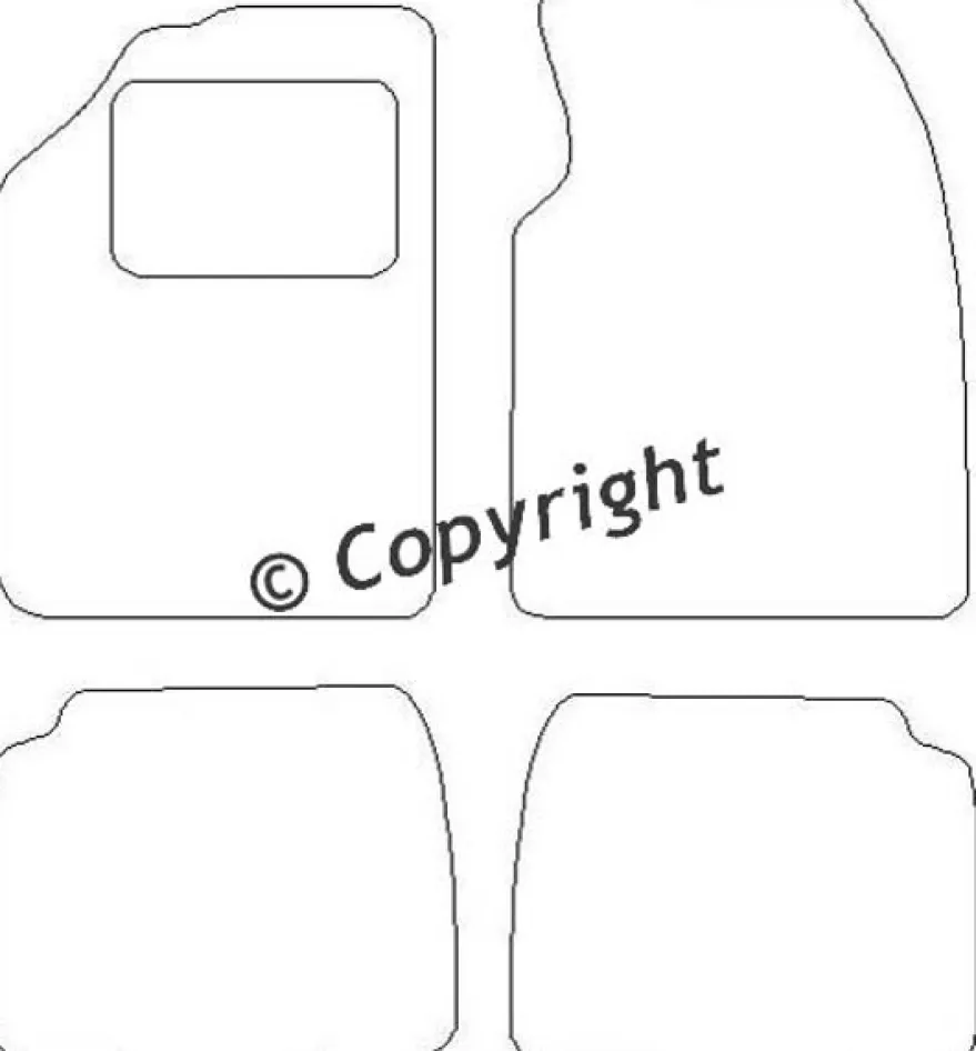Textilmattor H-line Kia Pride