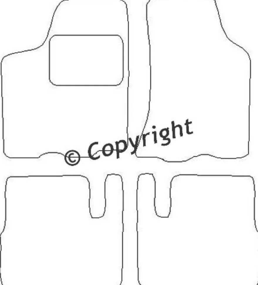 Textilmattor H-line Lada 2110