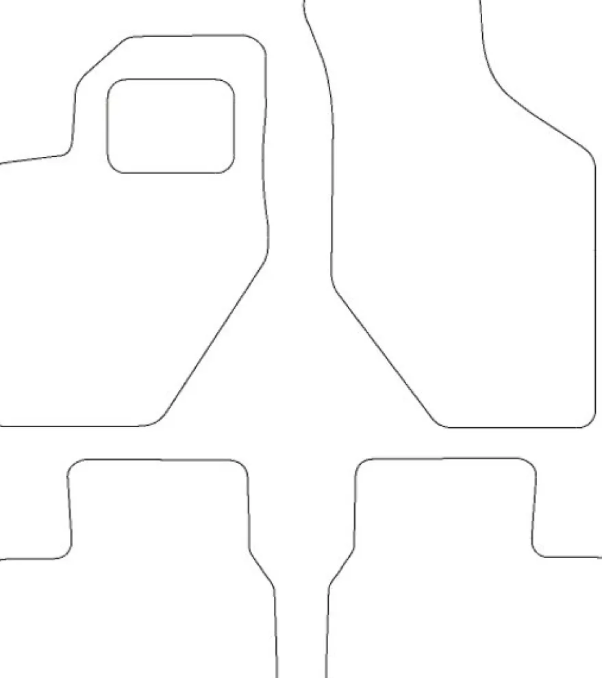 Textilmattor H-line Lada Kalina II