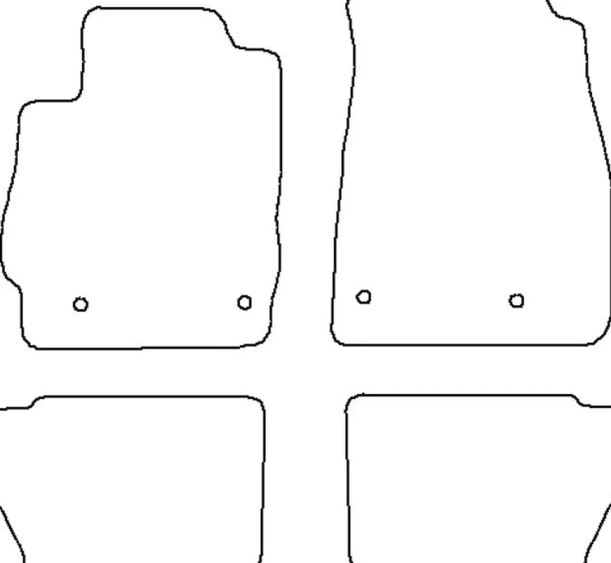 Textilmattor H-line Mazda 2 DE
