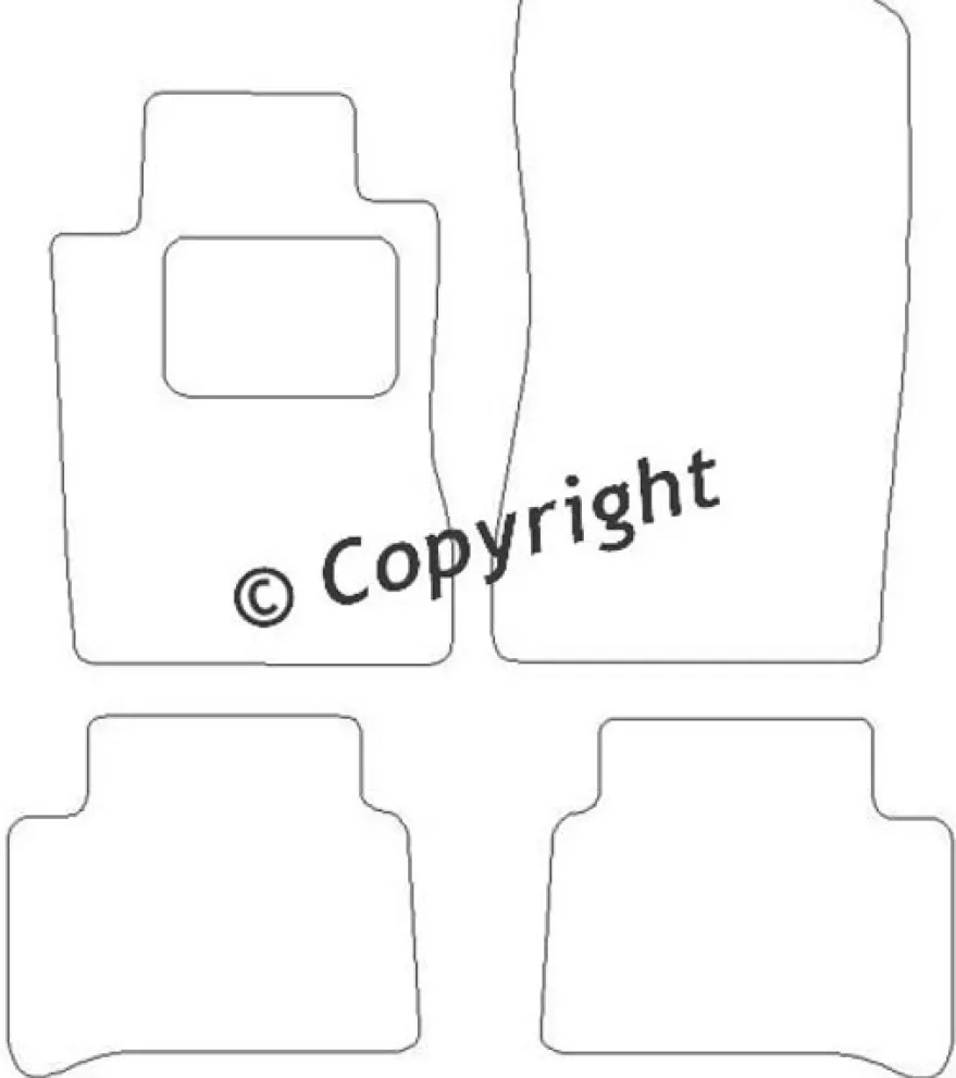 Textilmattor H-line Mercedes-Benz CLS-Klass W219