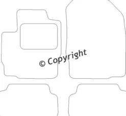 Textilmattor H-line Mitsubishi Colt Cabriolet