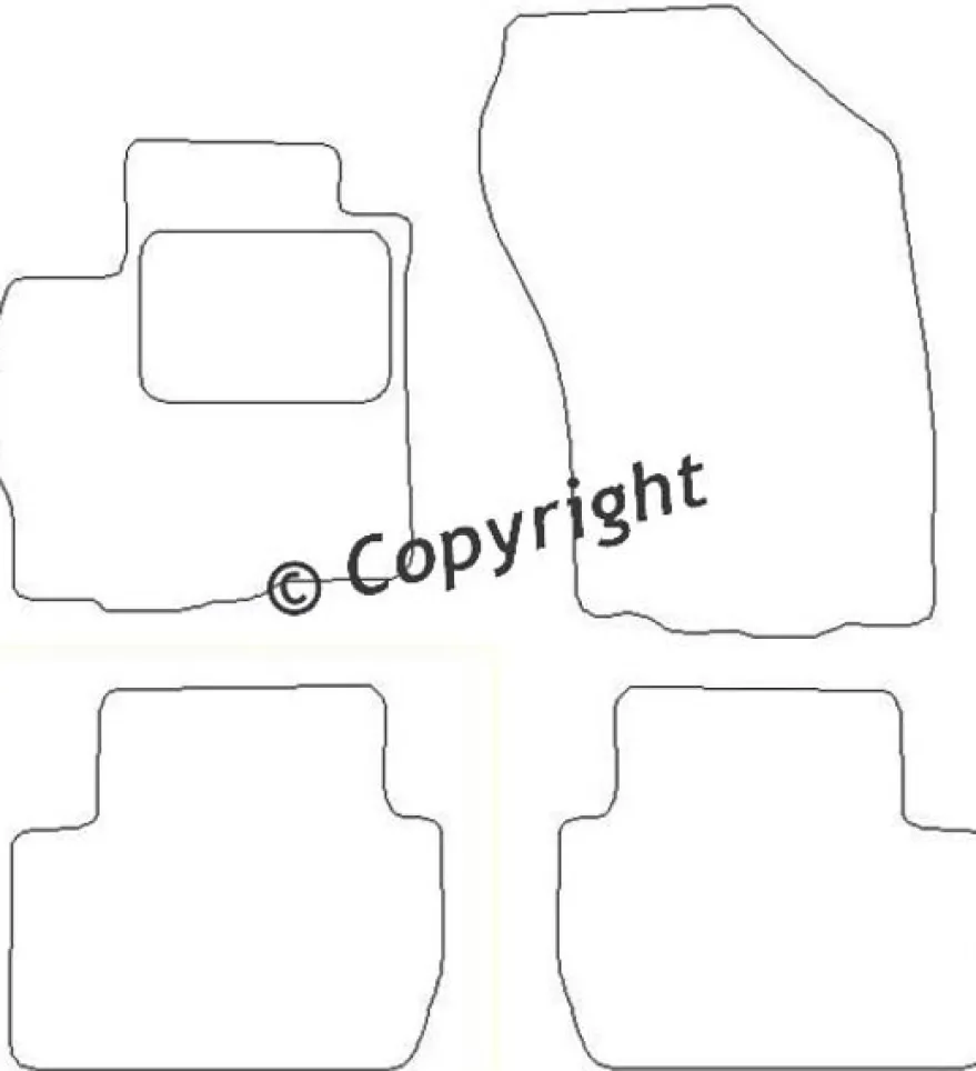 Textilmattor H-line Mitsubishi Outlander