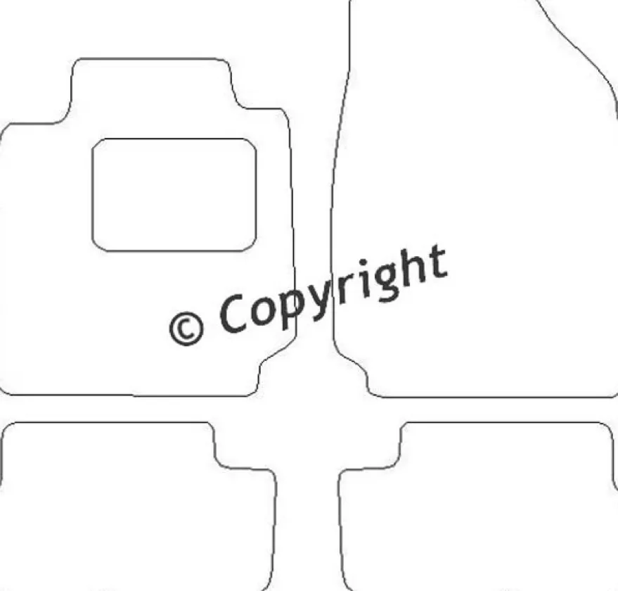 Textilmattor H-line Nissan Micra K12 3-dörrars