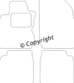Textilmattor H-line Nissan Note