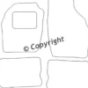 Textilmattor H-line Opel Agila A