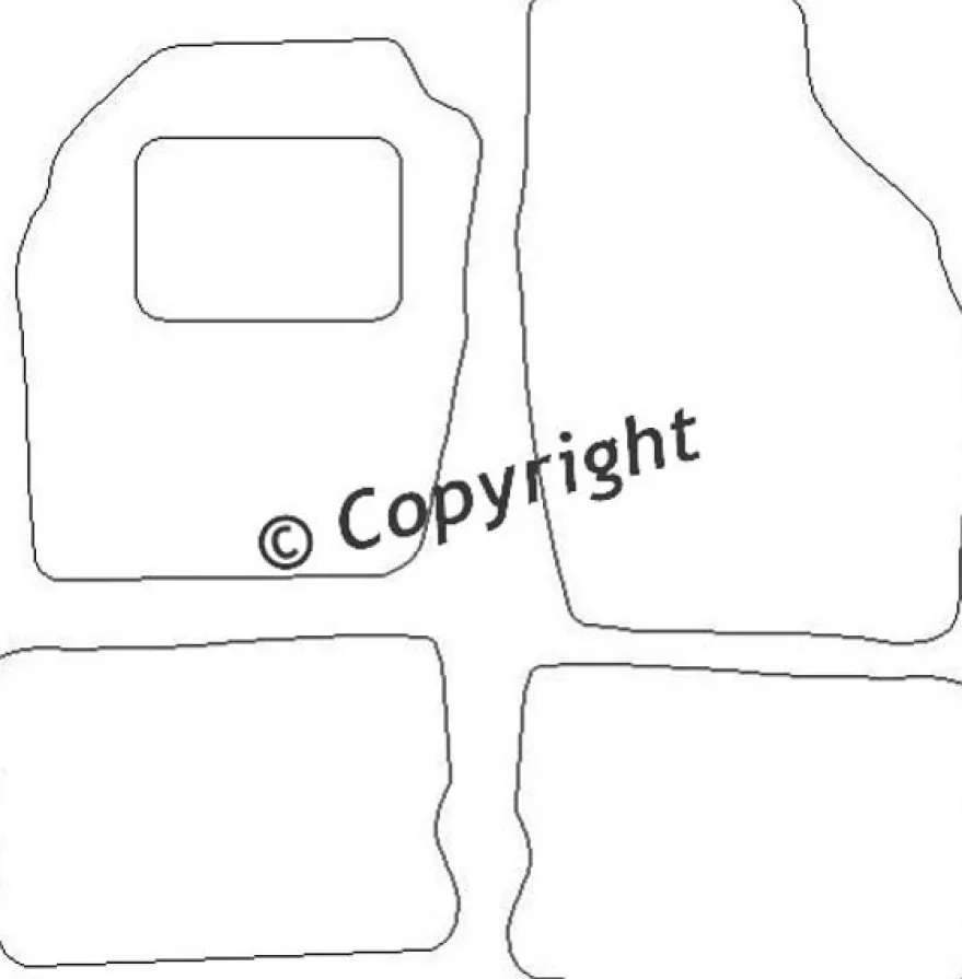 Textilmattor H-line Opel Agila A