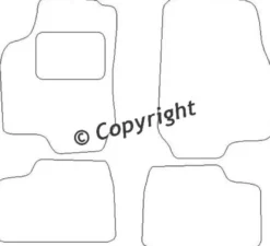 Textilmattor H-line Opel Astra G