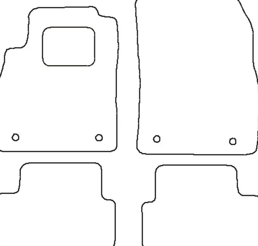 Textilmattor H-line Opel Astra J