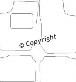 Textilmattor H-line Opel Corsa B